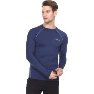 image:imageThermajohn Men Long Sleeve Compression Shirt Cool Dry Baselayer Athletic Workout Shirts for Running and WorkoutNavy
