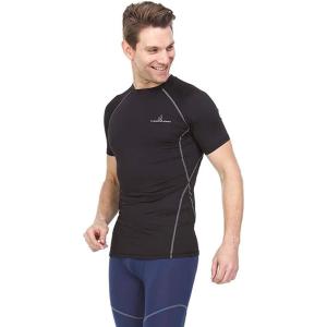 image:imageThermajohn Men Short Sleeve Compression Shirt Cool Dry Baselayer Athletic Workout Shirts for Running and WorkoutBlack