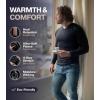 image:imageThermajohn Thermal Shirts for Men V Neck Long Sleeve Thermal Compression Shirts for Men Base Layer Cold Weather Black 2XLarge