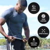 image:imageThermajohn Men Short Sleeve Compression Shirt Cool Dry Baselayer Athletic Workout Shirts for Running and Workout Medium Raglan  Black