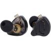 imageLinsoul KZ Zax 1DD7BA Hybrid Driver HiFi inEar Earphones with Zin Alloy Shell Detachable 2 Pin 075mm OFC Cable Without Mic BlackBlack