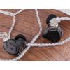 imageLinsoul KZ Zax 1DD7BA Hybrid Driver HiFi inEar Earphones with Zin Alloy Shell Detachable 2 Pin 075mm OFC Cable Without Mic BlackBlack