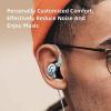 imageLinsoul KZ Zax 1DD7BA Hybrid Driver HiFi inEar Earphones with Zin Alloy Shell Detachable 2 Pin 075mm OFC Cable Without Mic BlackBlue
