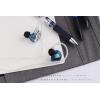 imageLinsoul KZ Zax 1DD7BA Hybrid Driver HiFi inEar Earphones with Zin Alloy Shell Detachable 2 Pin 075mm OFC Cable Without Mic BlackBlue