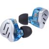 imageLinsoul KZ Zax 1DD7BA Hybrid Driver HiFi inEar Earphones with Zin Alloy Shell Detachable 2 Pin 075mm OFC Cable Without Mic BlackBlue
