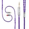 imageLinsoul Tripowin Zonie IEM Cable 16 Core Silver Plated Earphone Upgraded Cords 125m SPC in Ear Monitor Cable for 7hz Zero2 Orchestra Lite Cadenza Hype4 Supermix42pin 078mm 35mmMossViolet