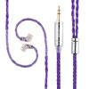 imageLinsoul Tripowin Zonie IEM Cable 16 Core Silver Plated Earphone Upgraded Cords 125m SPC in Ear Monitor Cable for ZS10 PRO 2 AS10 PRO ZSN PRO X Waner SIMGOT EM6LRecessed 2pin 35mmGreyViolet