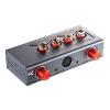imageLinsoul Xduoo MT604 Tube  Transistor Hybrid Headphone Amplifier PreAmplifier with Four 6J1 Balanced Tubes Independent LampampR Volume Control