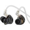 imageLinsoul KZ ZS10 PRO 2 In Ear Monitor IEM 1DD4BA Hybrid Wired Earbuds with 4Level Tuning Switch 3Way Crossover Gaming Earbuds Silverplated IEM Cable for Musician Audiophile Black Without MicBlack