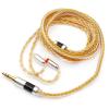 imageLinsoul Tripowin Zonie IEM Cable 16 Core Silver Plated Earphone Upgraded Cords 125m SPC in Ear Monitor Cable for 7hz Zero2 Orchestra Lite Cadenza Hype4 Supermix42pin 078mm 35mmMossGold