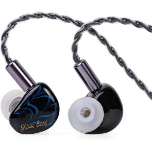 imageLinsoul Kiwi Ears Cadenza 10mm Beryllium Dynamic Driver IEM 3D Printed with Detachable Interchangeable Plug 078 2pin 35mm IEM Cable for Musician Audiophile BlueBlue