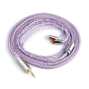 imageLinsoul Tripowin Zonie IEM Cable 16 Core Silver Plated Earphone Upgraded Cords 125m SPC in Ear Monitor Cable for 7hz Zero2 Orchestra Lite Cadenza Hype4 Supermix42pin 078mm 35mmMossLavender