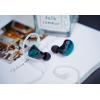 imageLinsoul KZ AS10 5BA HiFi Stereo inEar Earphone High Resolution Earbud Headphone with 075mm 2 pin Cable Five Balanced Armature Drivers Noise CancellingWithout Mic BlackCyan