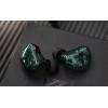 imageLinsoul KZ AS10 5BA HiFi Stereo inEar Earphone High Resolution Earbud Headphone with 075mm 2 pin Cable Five Balanced Armature Drivers Noise CancellingWithout Mic BlackCyan