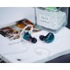 imageLinsoul KZ AS10 5BA HiFi Stereo inEar Earphone High Resolution Earbud Headphone with 075mm 2 pin Cable Five Balanced Armature Drivers Noise CancellingWithout Mic BlackCyan