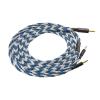 imageLinsoul Tripowin GranVia Upgraded OFC Headphone Replacement Cable Dual 35mm Connector to 35mm Stereo Headphone Cable for HE4XXHE400iHE400seGoldplanarFocal ELEGIABlack 15mBlue