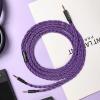 imageLinsoul Tripowin GranVia Upgraded OFC Headphone Replacement Cable Dual 35mm Connector to 35mm Stereo Headphone Cable for HE4XXHE400iHE400seGoldplanarFocal ELEGIABlack 15mPurple