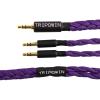imageLinsoul Tripowin GranVia Upgraded OFC Headphone Replacement Cable Dual 35mm Connector to 35mm Stereo Headphone Cable for HE4XXHE400iHE400seGoldplanarFocal ELEGIABlack 15mPurple