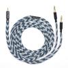 imageLinsoul Tripowin GranVia Upgraded OFC Headphone Replacement Cable Dual 35mm Connector to 35mm Stereo Headphone Cable for HE4XXHE400iHE400seGoldplanarFocal ELEGIABlack 15mBlue