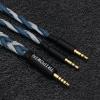imageLinsoul Tripowin GranVia Upgraded OFC Headphone Replacement Cable Dual 35mm Connector to 44mm TRRRS Stereo Headphone Cablefor HE4XXHE400iHE400seGoldplanarFocal ELEGIABlack 2mBlue
