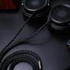 imageLinsoul Tripowin GranVia Upgraded OFC Headphone Replacement Cable Dual 35mm Connector to 44mm TRRRS Stereo Headphone Cablefor HE4XXHE400iHE400seGoldplanarFocal ELEGIABlack 2mBlack