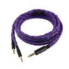imageLinsoul Tripowin GranVia Upgraded OFC Headphone Replacement Cable Dual 35mm Connector to 44mm TRRRS Stereo Headphone Cablefor HE4XXHE400iHE400seGoldplanarFocal ELEGIABlack 2mPurple