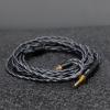 imageLinsoul Tripowin Noire in Ear Monitor Cable 4 Core 24AWG OCC Upgraded HiFi Audio Cable with Detachable 3in1 25mm35mm44mm Plug for Audiophile Musician 2Pin 078mm2pin 078mm