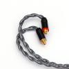 imageLinsoul Tripowin Noire in Ear Monitor Cable 4 Core 24AWG OCC Upgraded HiFi Audio Cable with Detachable 3in1 25mm35mm44mm Plug for Audiophile Musician 2Pin 078mmMMCX