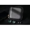 imageLinsoul ZiiGaat Square Earbud Case Portable Wired Earphone Carrying Case Waterproof Leather Storage Bag for KZ ZS10 PRO SIMGOT EM6L 7Hz Zero2TANGZU Waner SG and Zonie Black