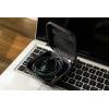 imageLinsoul ZiiGaat Square Earbud Case Portable Wired Earphone Carrying Case Waterproof Leather Storage Bag for KZ ZS10 PRO SIMGOT EM6L 7Hz Zero2TANGZU Waner SG and Zonie Black