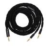 imageLinsoul Tripowin GranVia Upgraded OFC Headphone Replacement Cable Dual 35mm Connector to 35mm Stereo Headphone Cable for HE4XXHE400iHE400seGoldplanarFocal ELEGIABlack 15mBlack