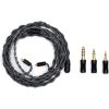 imageLinsoul Tripowin Noire in Ear Monitor Cable 4 Core 24AWG OCC Upgraded HiFi Audio Cable with Detachable 3in1 25mm35mm44mm Plug for Audiophile Musician 2Pin 078mmMMCX