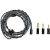imageLinsoul Tripowin Noire in Ear Monitor Cable 4 Core 24AWG OCC Upgraded HiFi Audio Cable with Detachable 3in1 25mm35mm44mm Plug for Audiophile Musician 2Pin 078mm2pin 078mm