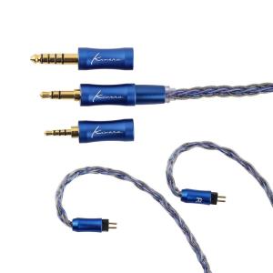 imageLinsoul Kinera Ace 20 Modular Upgrade Earphone Cable Silver Foil and Alloy Copper HiFi Earphones Cable with Interchangeable 25mm35mm44mm Plug Replacement Cable for Audiophile2Pin