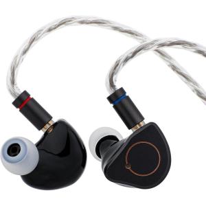 imageLinsoul SIMGOT SuperMix 4 1DD1BA1Planar1PZT Hybrid Drivers Earphones HiFi in Ear Monitor IEM Wired Gaming Earbuds with OFC SilverPlated Cable for Musician Audiophile