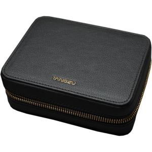 imageLinsoul TANGZU Leather Earphone Case WaterResistant Portable Earbuds Carrying Case Dustproof Storage Bag for IEMs Audio Accessories Eartips and Cables