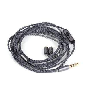imageLinsoul Tripowin Grace Detachable SilverPlated Oxygen Free Copper OFC in Ear Earphone Cable with Microphone 078mm 2Pin Connector for Audiophile Replacement Cable 2PIN GraceGrace