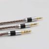 imageC8 8Core Silver Copper Foil Braided Earphone Replacement Upgrade Cable Tinsel Silver Copper Wire for BL03 KZ ZS10 PRO AS10 ZS10 ZS6 ZST ZSR TRN V8035mm Plug 2 pin 078mm Connector