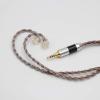 imageC8 8Core Silver Copper Foil Braided Earphone Replacement Upgrade Cable Tinsel Silver Copper Wire for BL03 KZ ZS10 PRO AS10 ZS10 ZS6 ZST ZSR TRN V8035mm Plug 2 pin 078mm Connector