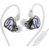 imageLinsoul KZ ZSN PRO 2 inEar Monitor 1BA1DD Hybrid Driver HiFi Earphones IEM Wired Earbud Detachable SilverPlated Recessed 2Pin Cable for AudiophileWithout Mic BlackBlack