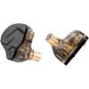 imageLinsoul KZ ZSN PRO X Dual Driver 1BA1DD Hybrid Metal Earphones HiFi inEar Monitor with Detachable Recessed 2Pin CableZinc Alloy Panel Without Mic GreyGrey