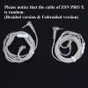 imageLinsoul KZ ZSN PRO X Dual Driver 1BA1DD Hybrid Metal Earphones HiFi inEar Monitor with Detachable Recessed 2Pin CableZinc Alloy Panel Without Mic GreyGold