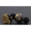 imageLinsoul KZ ZSN PRO X Dual Driver 1BA1DD Hybrid Metal Earphones HiFi inEar Monitor with Detachable Recessed 2Pin CableZinc Alloy Panel Without Mic GreyGold