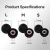 imageLinsoul Kiwi Ears Flex Earbud Tips Replacement Silicone IEM Tips 3 Pairs SML Size for KZ ZS10 Pro 2 SuperMix 4Hype4Orchestra Lite Cadenza WiredWireless EarphonesBlack