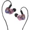 imageLinsoul Kiwi Ears Forteza in Ear Monitor 1BA  2DD HiFi Wired Earbuds Gaming Earbuds Hybrid Driver IEM Earphones Headphones with Detachable IEM Cable for Musician Gamer PurplePurple