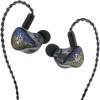 imageLinsoul Kiwi Ears Forteza in Ear Monitor 1BA  2DD HiFi Wired Earbuds Gaming Earbuds Hybrid Driver IEM Earphones Headphones with Detachable IEM Cable for Musician Gamer PurpleBlack