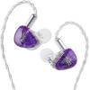 imageLinsoul Kiwi Ears Orchestra Lite Performance Custom 8BA inEar Monitor IEM with Detachable 4core 7N OxygenFree Copper OFC Cable Handcrafts Faceplate for Audiophile Studio Musician BluePurple