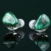 imageLinsoul Kiwi Ears Orchestra Lite Performance Custom 8BA inEar Monitor IEM with Detachable 4core 7N OxygenFree Copper OFC Cable Handcrafts Faceplate for Audiophile Studio Musician BlueGreen