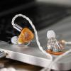 imageLinsoul Kiwi Ears Orchestra Lite Performance Custom 8BA inEar Monitor IEM with Detachable 4core 7N OxygenFree Copper OFC Cable Handcrafts Faceplate for Audiophile Studio Musician BlueOrange
