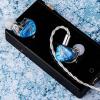 imageLinsoul Kiwi Ears Orchestra Lite Performance Custom 8BA inEar Monitor IEM with Detachable 4core 7N OxygenFree Copper OFC Cable Handcrafts Faceplate for Audiophile Studio Musician BlueBlue